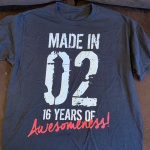 Made In 02 Black Mens Medium TShirt